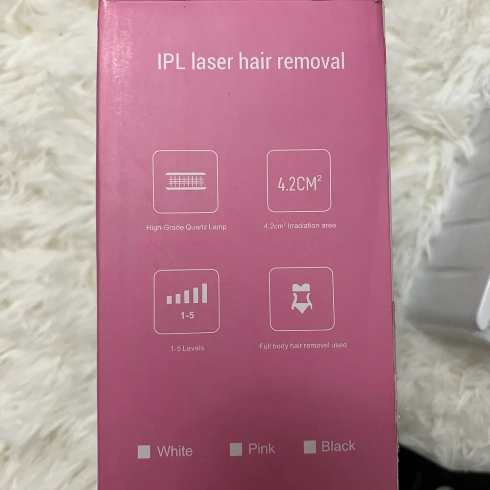 IPL Laser Hair Removal Device - White with Gold Trim